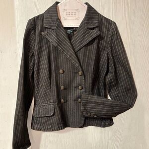 Ralph Lauren Denim Pinstripe Jacket / Blazer, SMALL